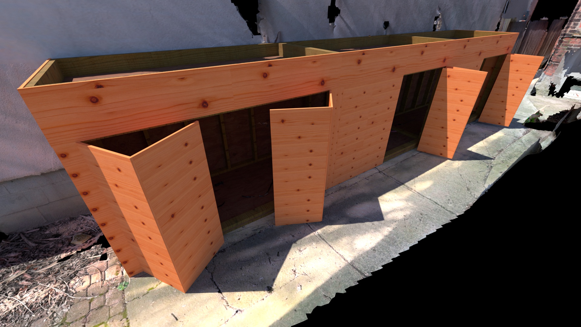 Custom Cedar Bike Storage